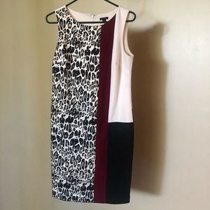 Ann Taylor Colorblock Career Dress Size 4